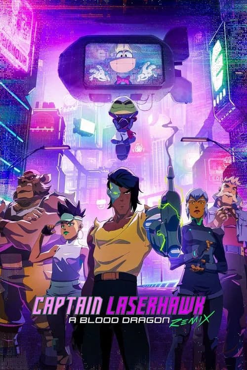 Affiche de Captain Laserhawk, A Blood Dragon Remix.