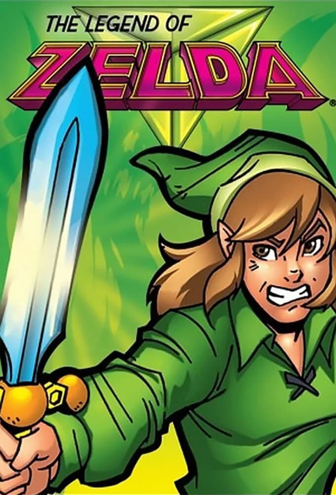 Affiche de la série d’animation The Legend of Zelda de 1989.