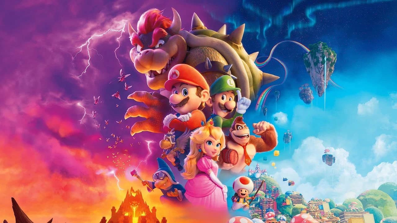 Image panoramique de Super Mario Bros. Le Film.