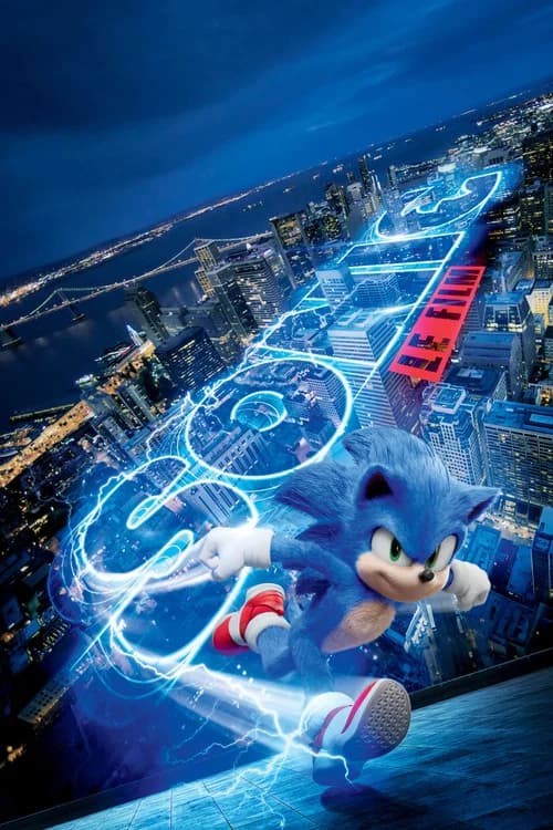 Affiche de Sonic the Hedgehog.